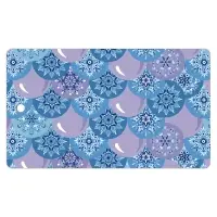Разделочная доска Шарики Снежинки 29х17см (ассортимент)