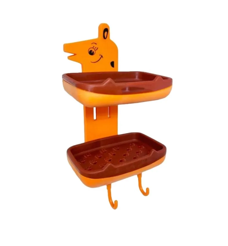 Мыльница детская двухъярусная (цвет в ассортименте)