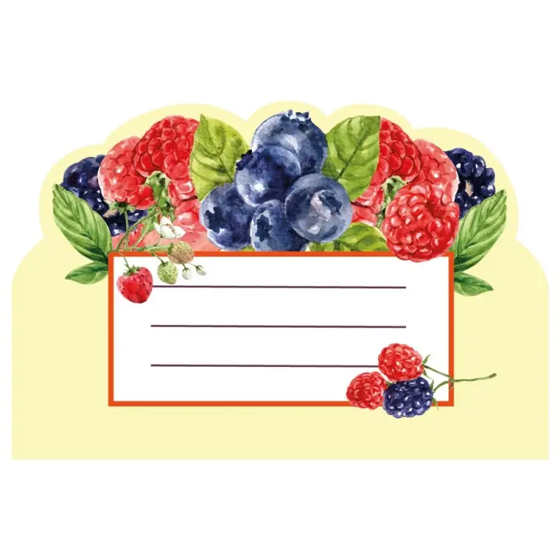 Наклейки на банки с консервацией Бабушкин урожай 45 шт