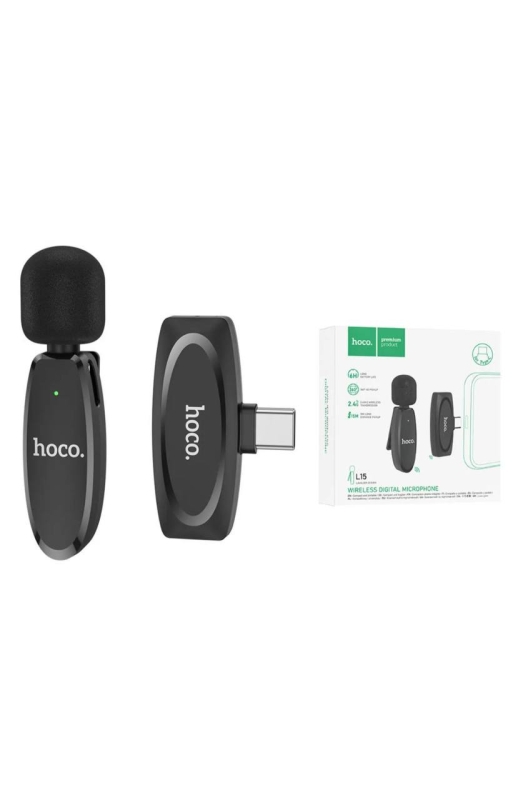 Беспроводной петличный микрофон Hoco L15 Type-C Беспроводной петличный микрофон Hoco L15 Type-C