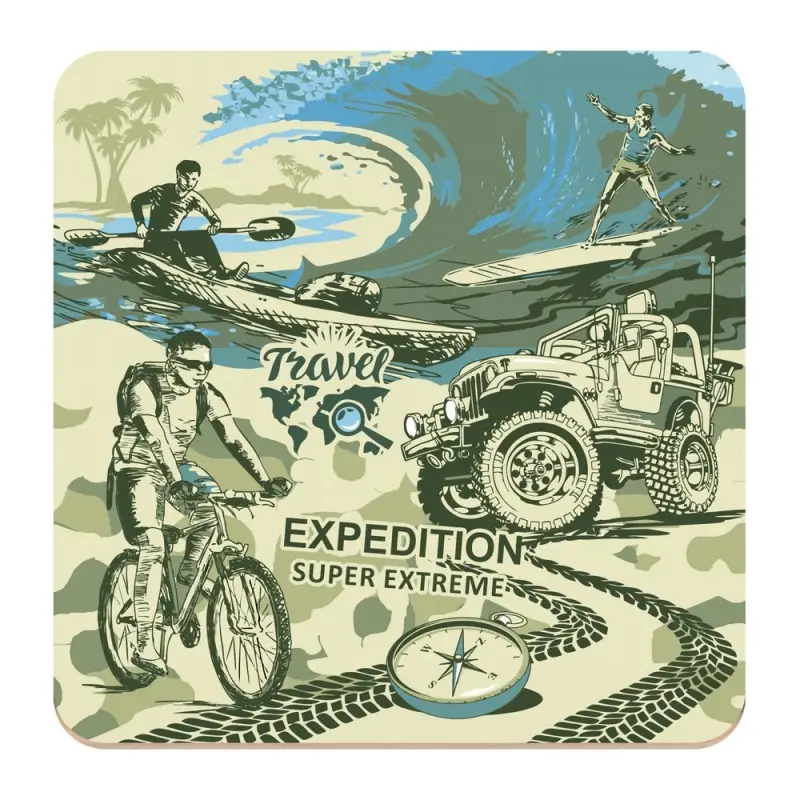 Подставка под горячее Мужской клуб 14х14 см (ассортимент)