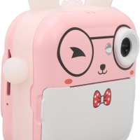 Детская фотокамера с мгновенной печатью Зайка розовый Детская фотокамера с мгновенной печатью Зайка розовый