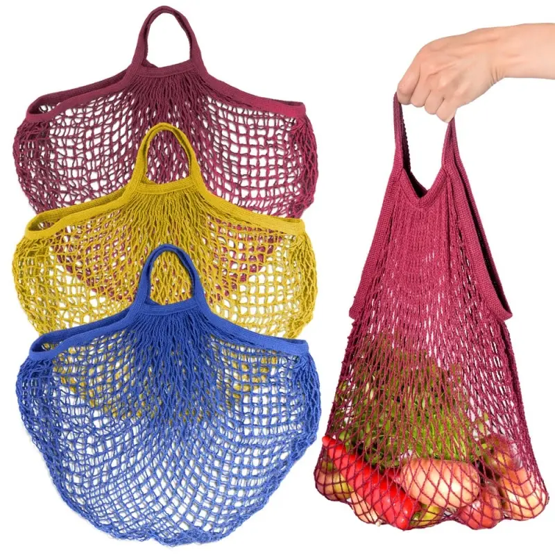 Сумка для покупок с ручками Ретро Авоська Колор 50х45 см (ассортимент)