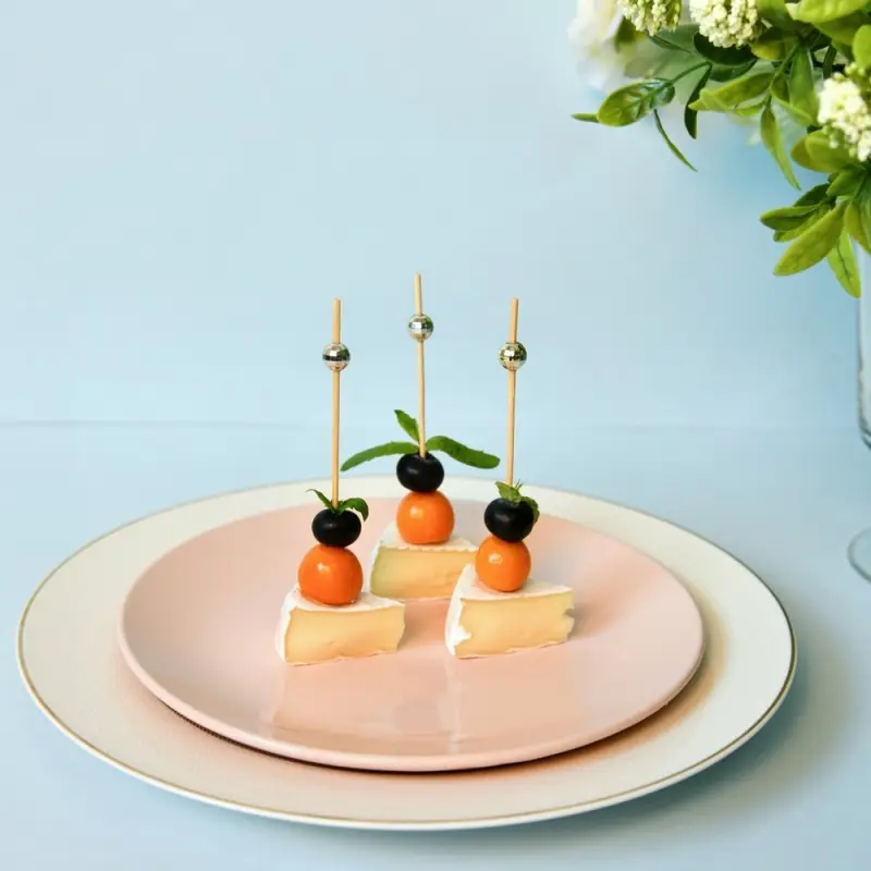 Шпажки для канапе Диско шар серебро 24 шт