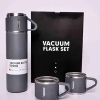 Подарочный набор Термос и кружки (цвет в ассортименте)