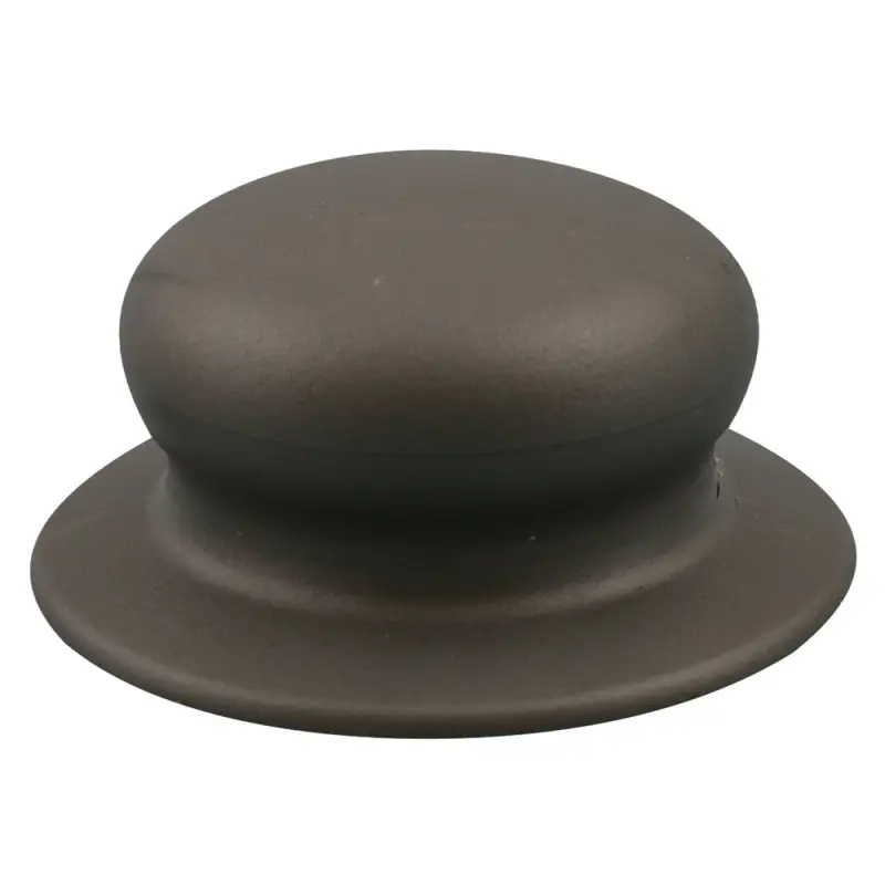 Ручка для крышки с саморезом серая диаметр 6 см