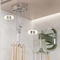 Крючок на присосках настенный вращающийся (цвет в ассортименте)