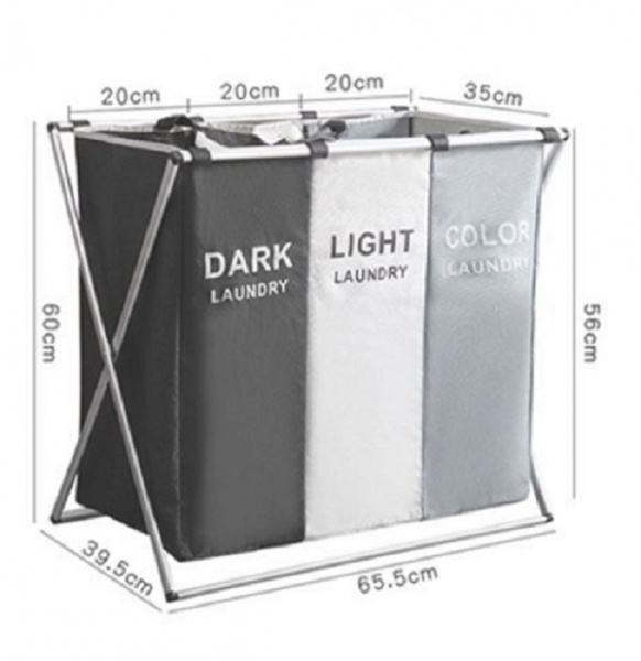 Корзина для белья с сортировкой по цвету