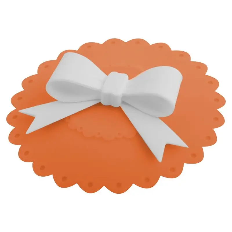 Силиконовая крышка присоска для чашек и банок Бантик (ассортимент)