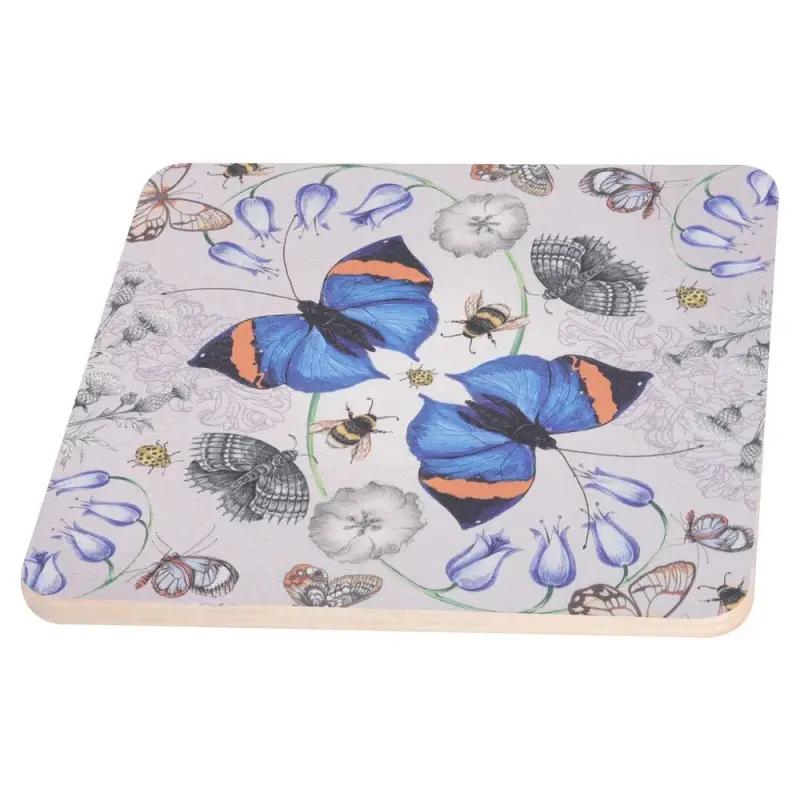 Подставка под горячее Бабочки 14х14см (ассортимент)