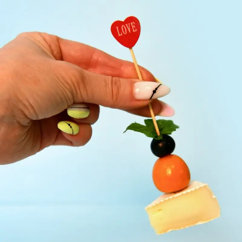 Шпажки для канапе Сердце 24 шт