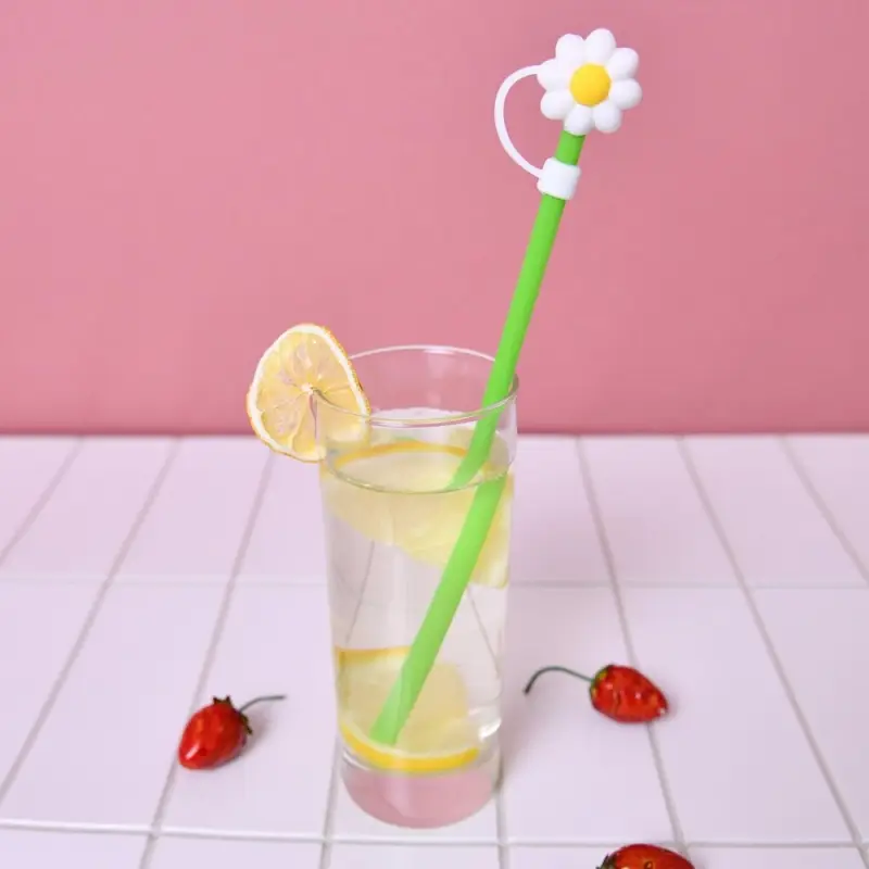 Трубочки для коктейля С колпачком 4 шт