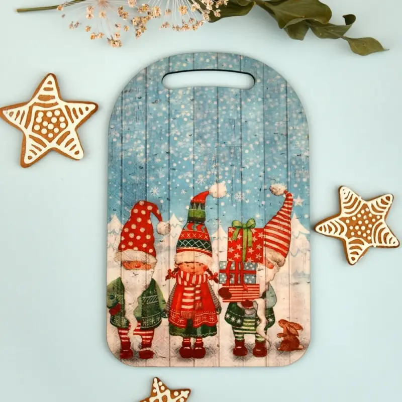 Доска разделочная Новогодние поздравилки 29х18 см