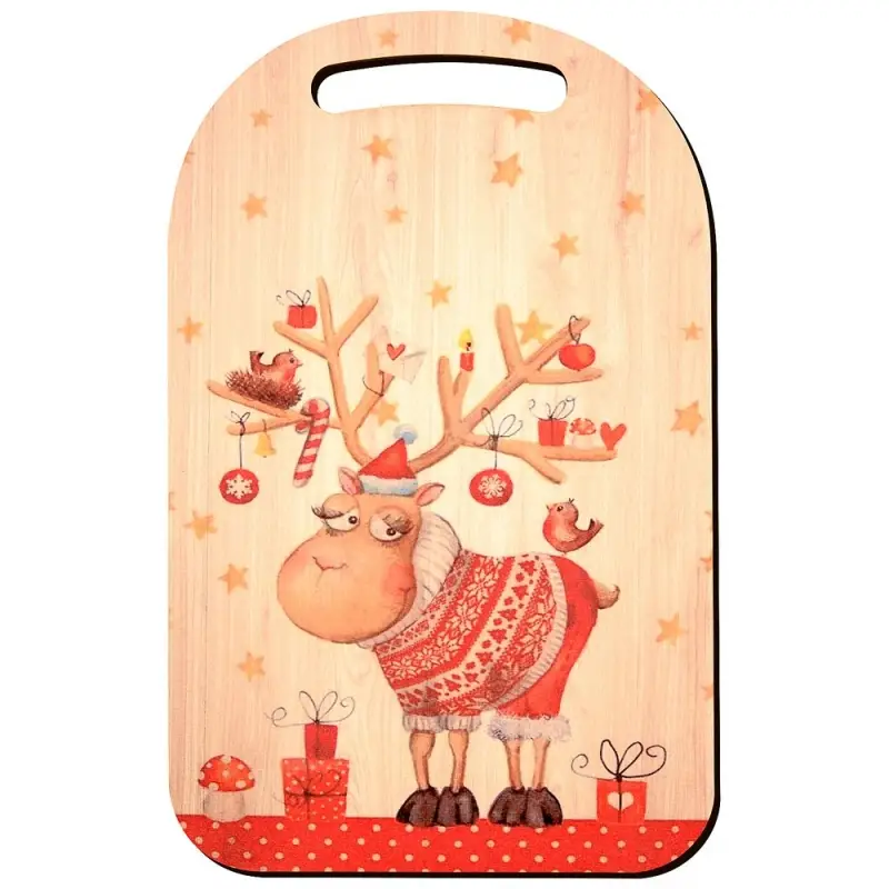 Доска разделочная Новогодняя шутка 29х18см