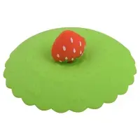 Силиконовая крышка присоска для чашек и банок Фруктовый ломтик (ассортимент)