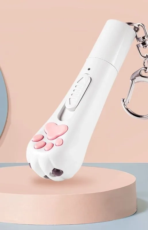 Лазерная игрушка-кошачья лапка (цвет в ассортименте) Лазерная игрушка-кошачья лапка (цвет в ассортименте)