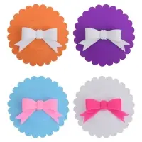 Силиконовая крышка присоска для чашек и банок Бантик (ассортимент)