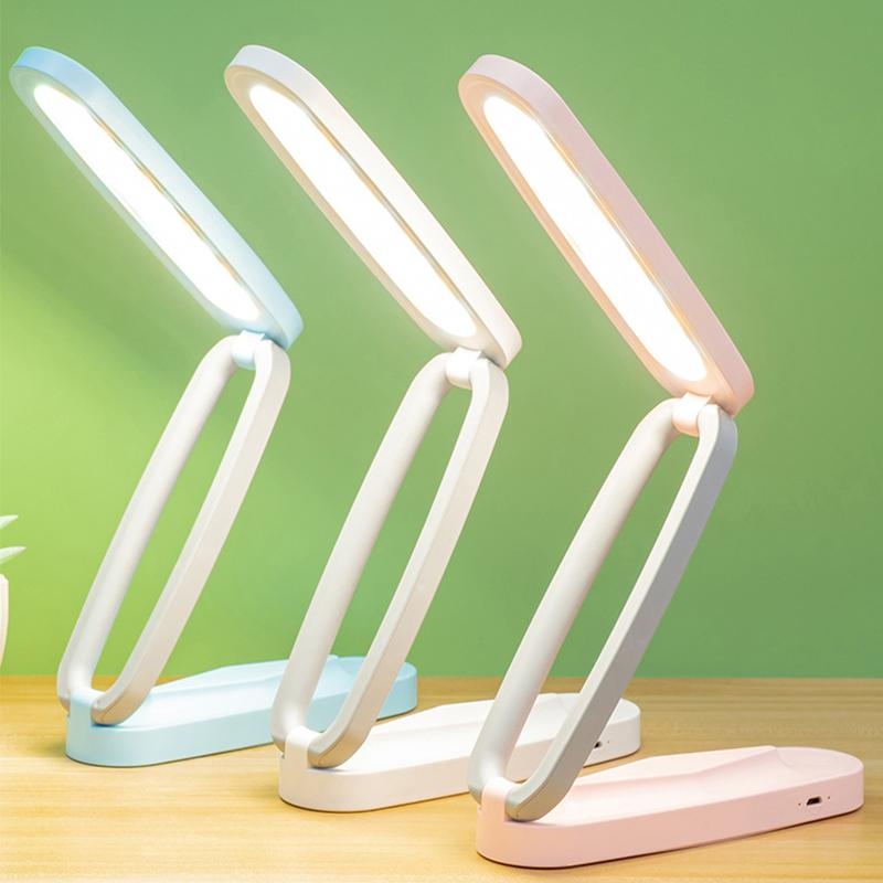 Складная LED настольная лампа с аккумулятором (цвет в ассортименте)