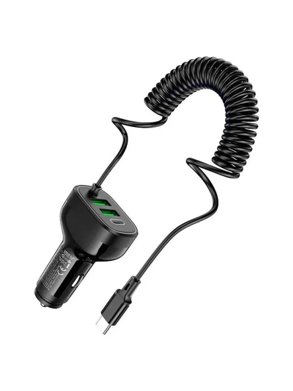 Автомобильное зарядное устройство с кабелем Hoco NZ11A