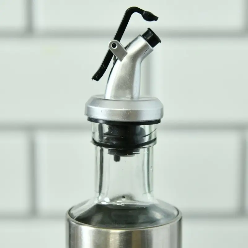 Бутылка для масла с дозатором Металлик объем 300 мл