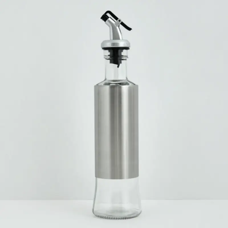 Бутылка для масла с дозатором Металлик объем 300 мл