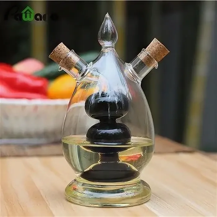 Двухслойная стеклянная бутылка для масла