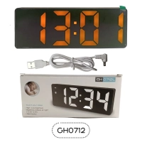 Часы электронные GH-0712L (цвет в ассортименте) Часы электронные GH-0712L (цвет в ассортименте)