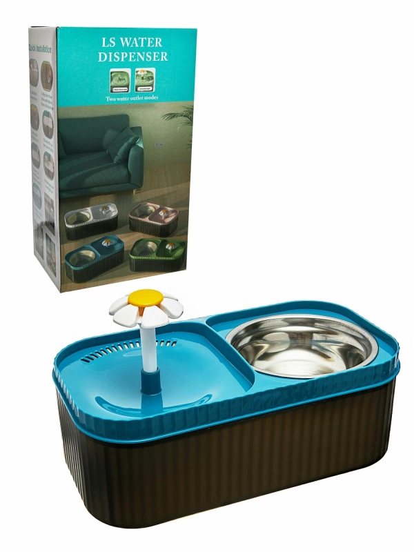 Питьевой фонтан с миской для животных