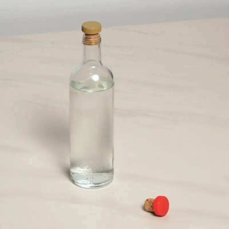 Пробка для бутылок Натуральная с пластмассовой частью 2 шт (ассортимент)