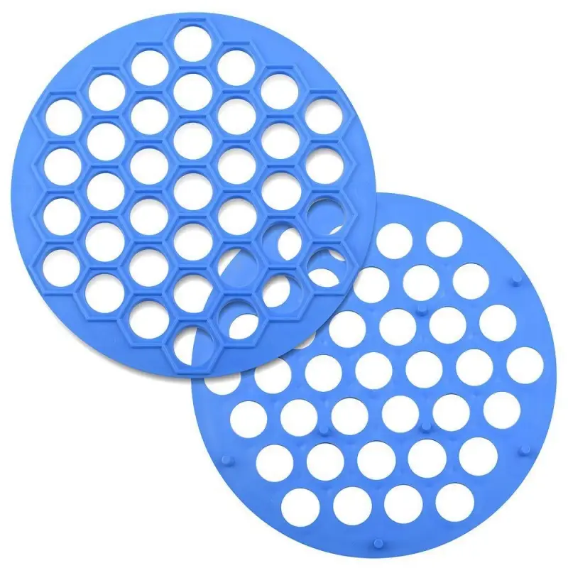 Пельменница пластмассовая 37 ячеек диаметр 25 см (ассортимент)