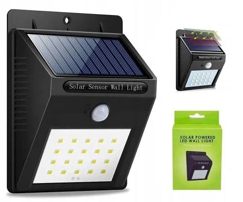 Уличный светильник прожектор на солнечной батарее с датчиком движения