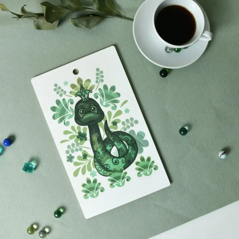 Доска разделочная Змейка Чародейка 29х17 см (ассортимент)