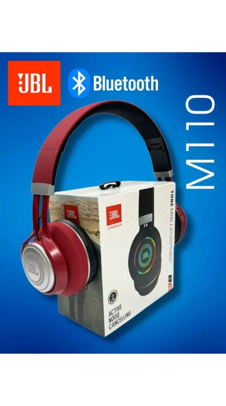 Наушники беспроводные, Bluetooth JBL M110 красные