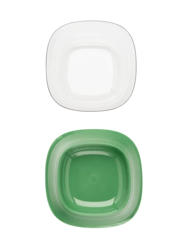 Миска на подставке зеленая