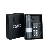 Подарочный набор Термос и кружки (цвет в ассортименте)