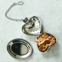 Ситечко для чая Сердце с подставкой