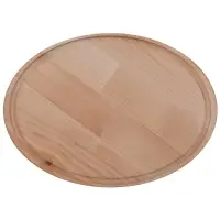 Доска разделочная с желобками 26х19 см овал