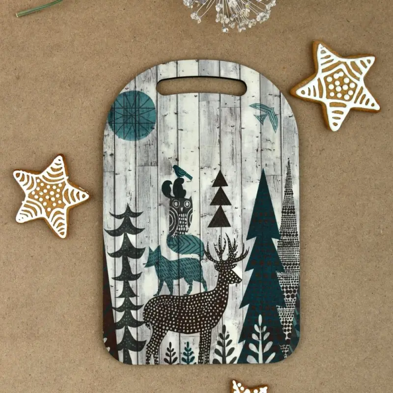 Доска разделочная Зимняя сказка 29х18 см