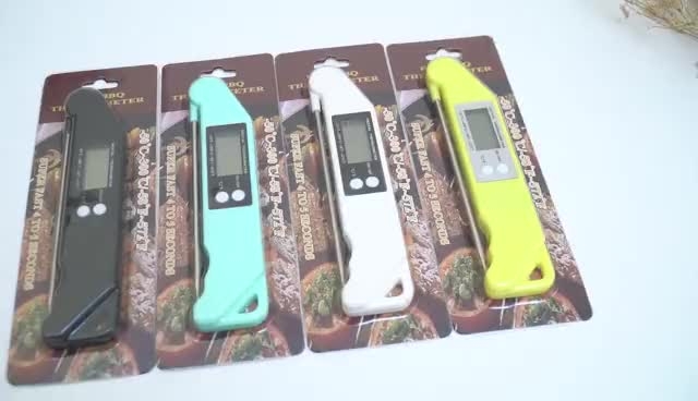 Складной кулинарный термометр со щупом (цвет в ассортименте)