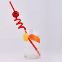 Трубочки для коктейля Шарики 4 шт (ассортимент)