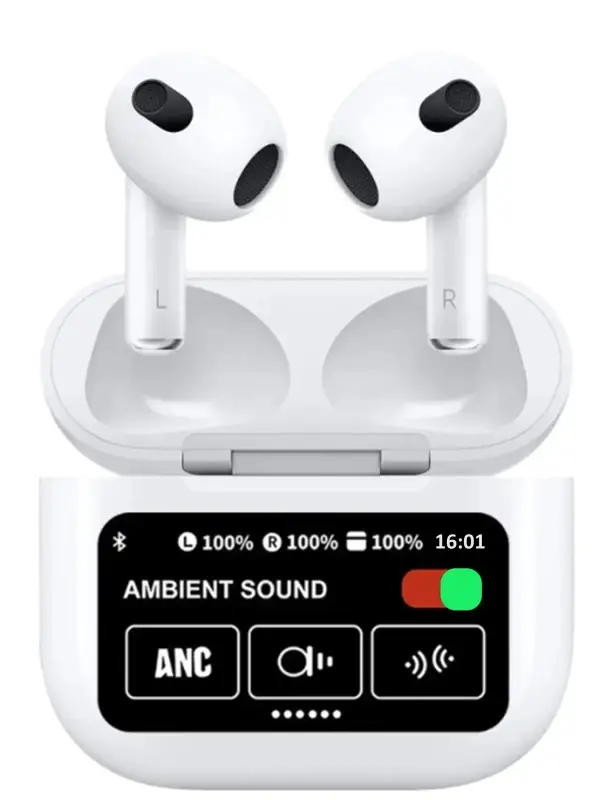 Беспроводные наушники ANC  ENC HiFi с сенсорным экраном и активным шумоподавлением