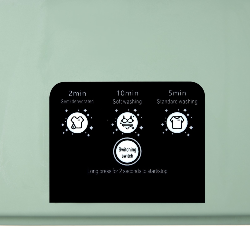 Портативная мини-стиральная машина с ведром 6 л (цвет в ассортименте)