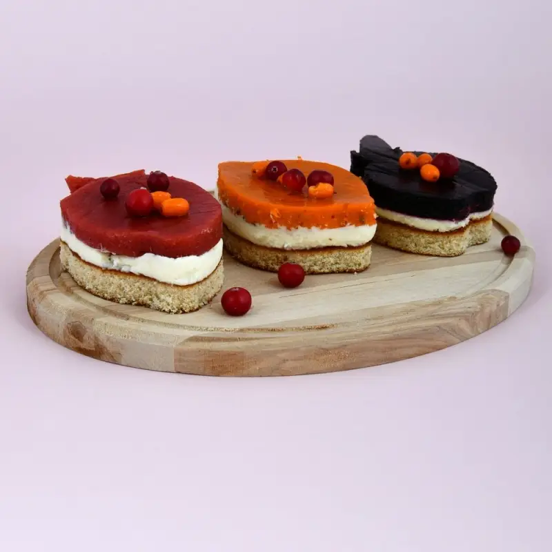 Форма для выпечки "Фрукты", набор 3 шт