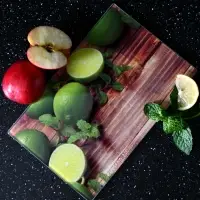 Разделочная доска подставка под горячее Лайм 18х28см