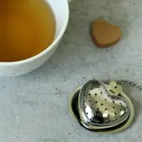 Ситечко для чая Сердце с подставкой