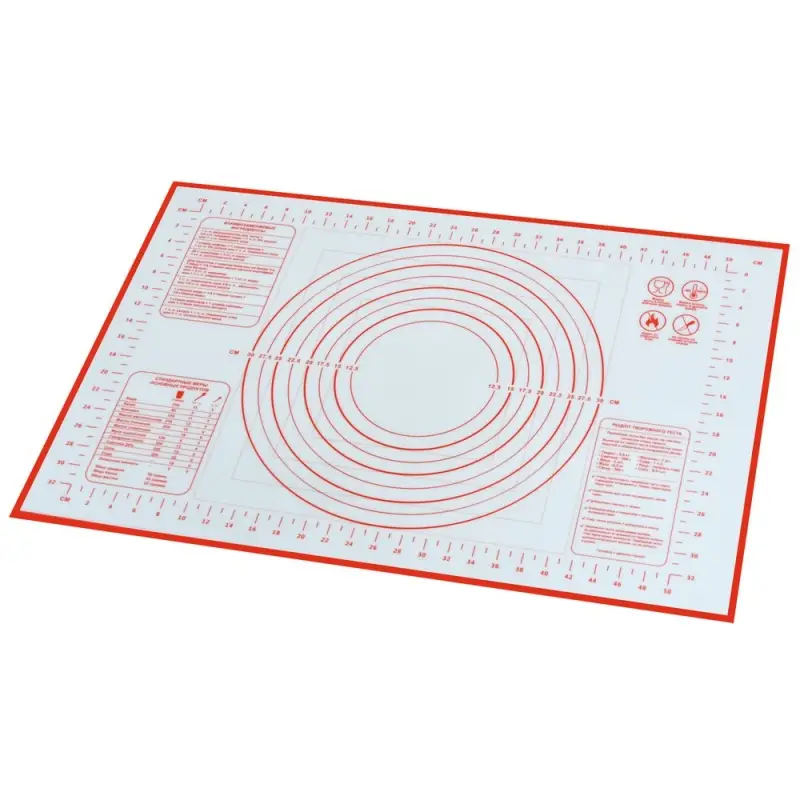 Коврик для выпечки с разметкой 60х40 см