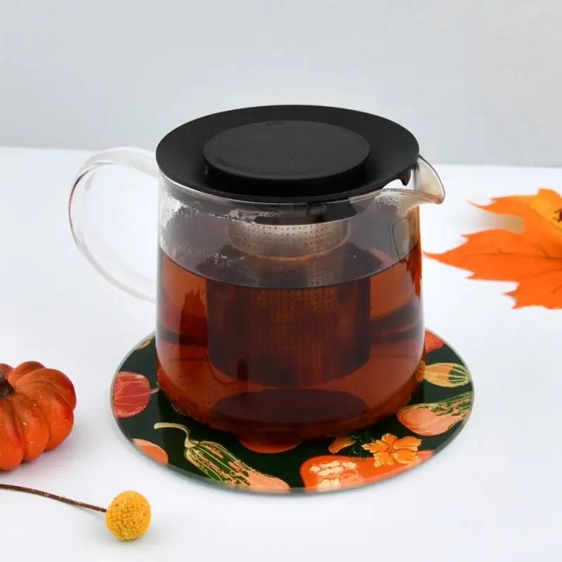 Доска разделочная Подставка под горячее Тыквы 20 см