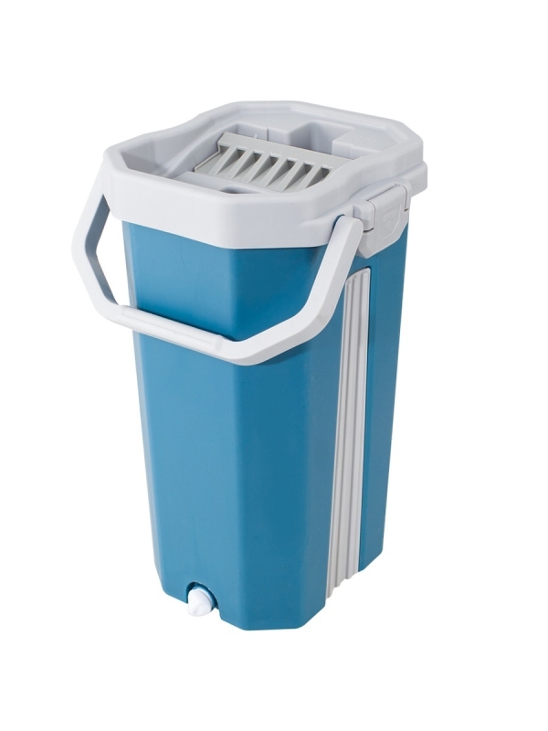 Швабра с вертикальным отжимом и ведром