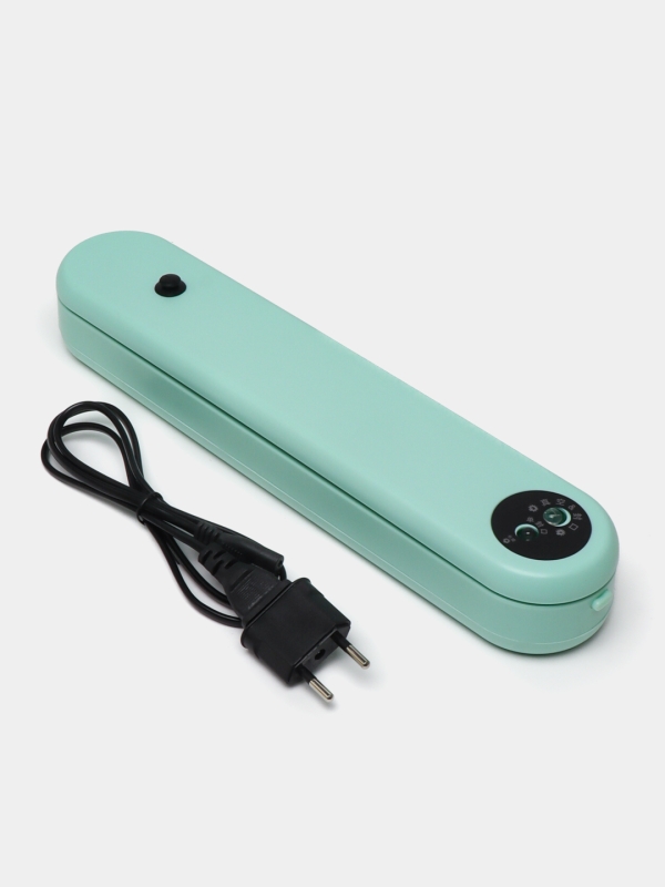 Вакуумный упаковщик продуктов зеленый