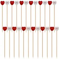 Шпажки для канапе Сердце 24 шт